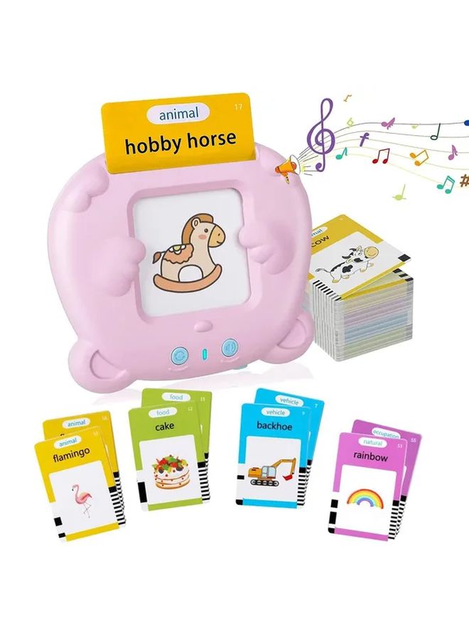 Blue Portable Bear Reader English Card Speaking Language Learning Device Holiday Gift - Image 1